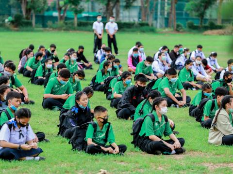 มอบหน้ากากผ้าป้องกันโควิด-19 ให้กับนักเรียน