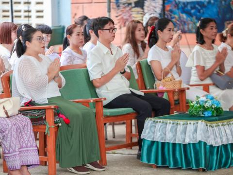 พิธีไหว้ศาลสิ่งศักดิ์สิทธิ์ประจำโรงเรียน ประจำปี 2568