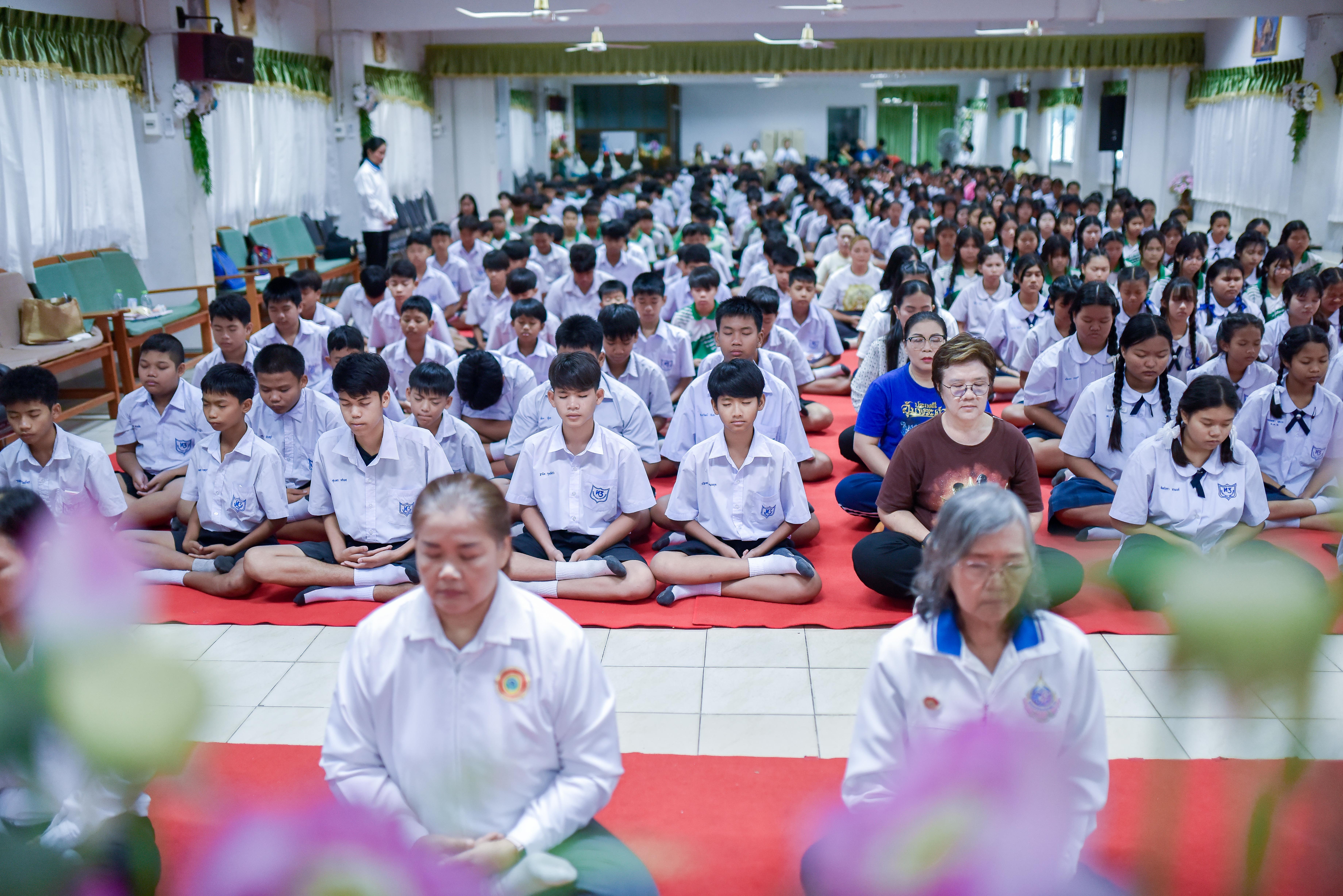 📢 โรงเรียนเทศบาล ๓ (ชาญวิทยา) จัดอบรมหลักสูตร “วิถีสมาธิ”