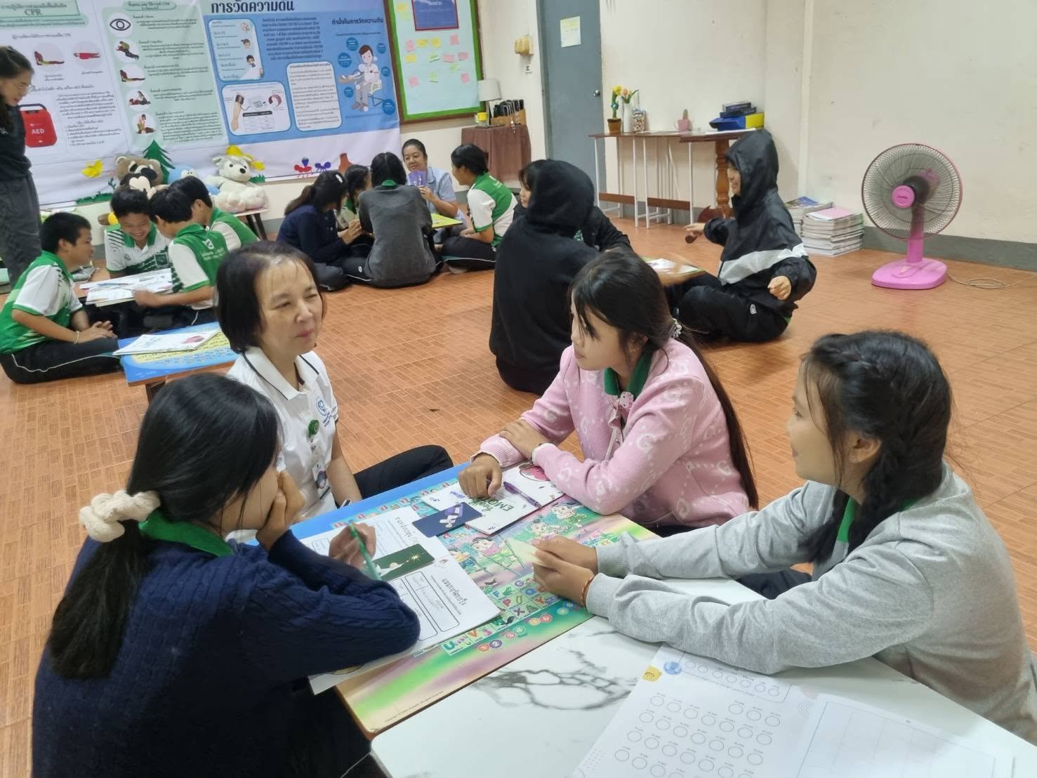 สังเกตการเรียนการสอน กิจกรรมแนะแนว เสริมด้วยกิจกรรมจิตวิทยาสังคมทางการแพทย์
